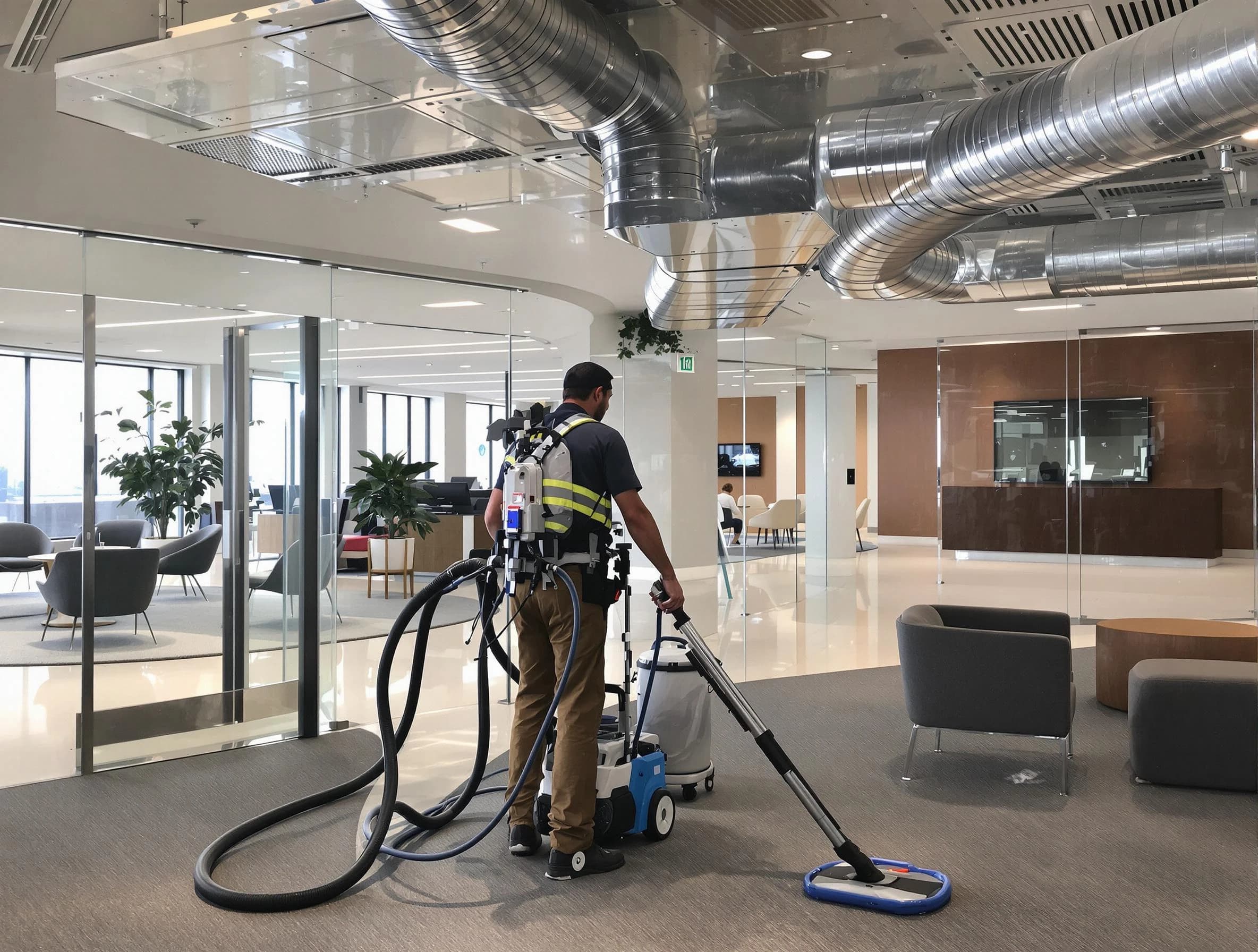 Commercial duct cleaning service by Mount Pleasant Air Duct Cleaning in Mount Pleasant