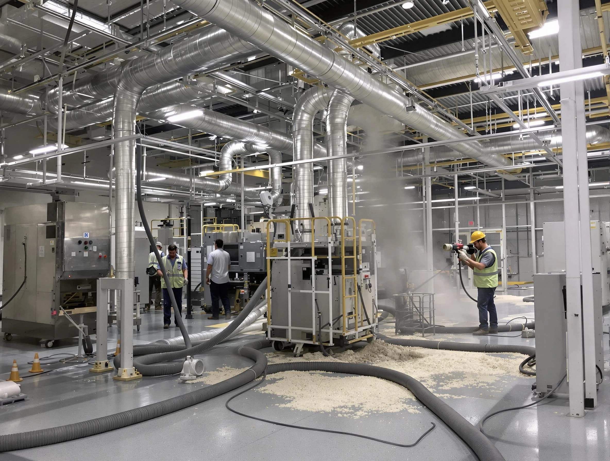 Heavy-duty industrial duct cleaning by Mount Pleasant Air Duct Cleaning in Mount Pleasant