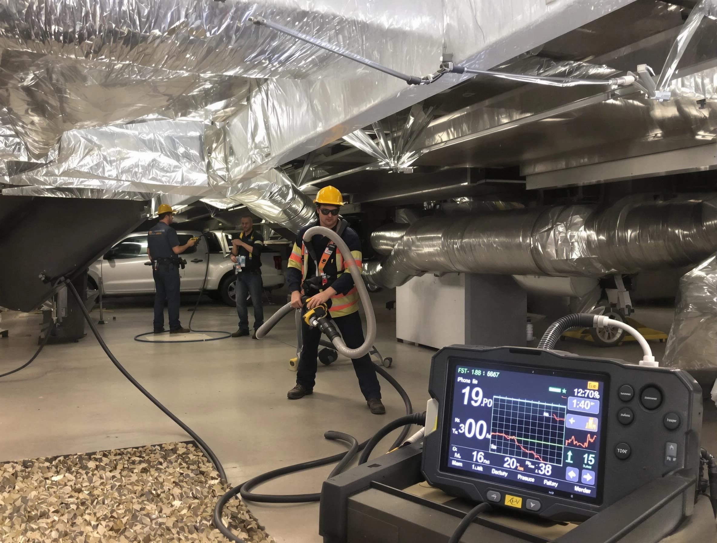 Professional negative pressure duct cleaning by Mount Pleasant Air Duct Cleaning in Mount Pleasant