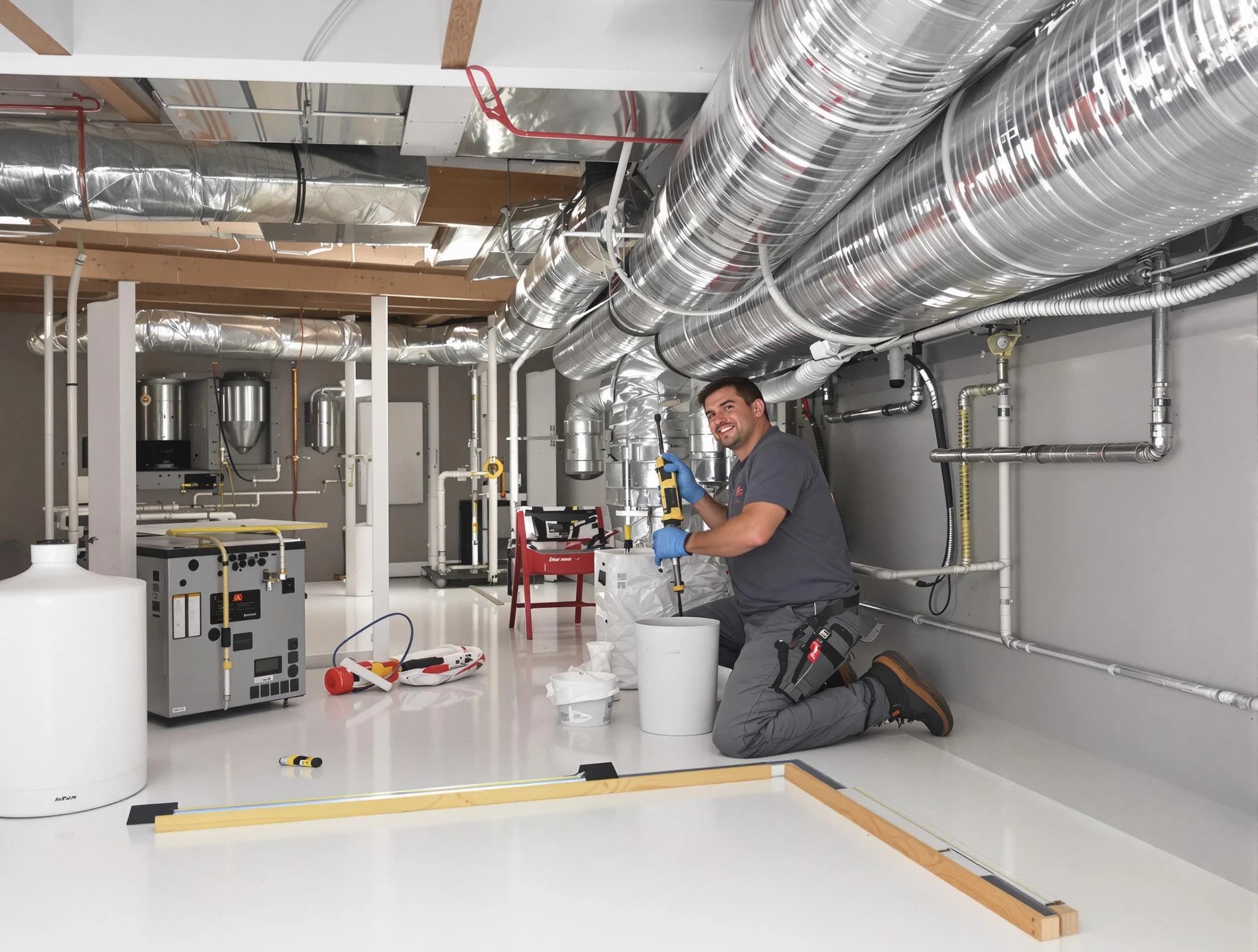 Professional duct sealing service by Mount Pleasant Air Duct Cleaning in Mount Pleasant