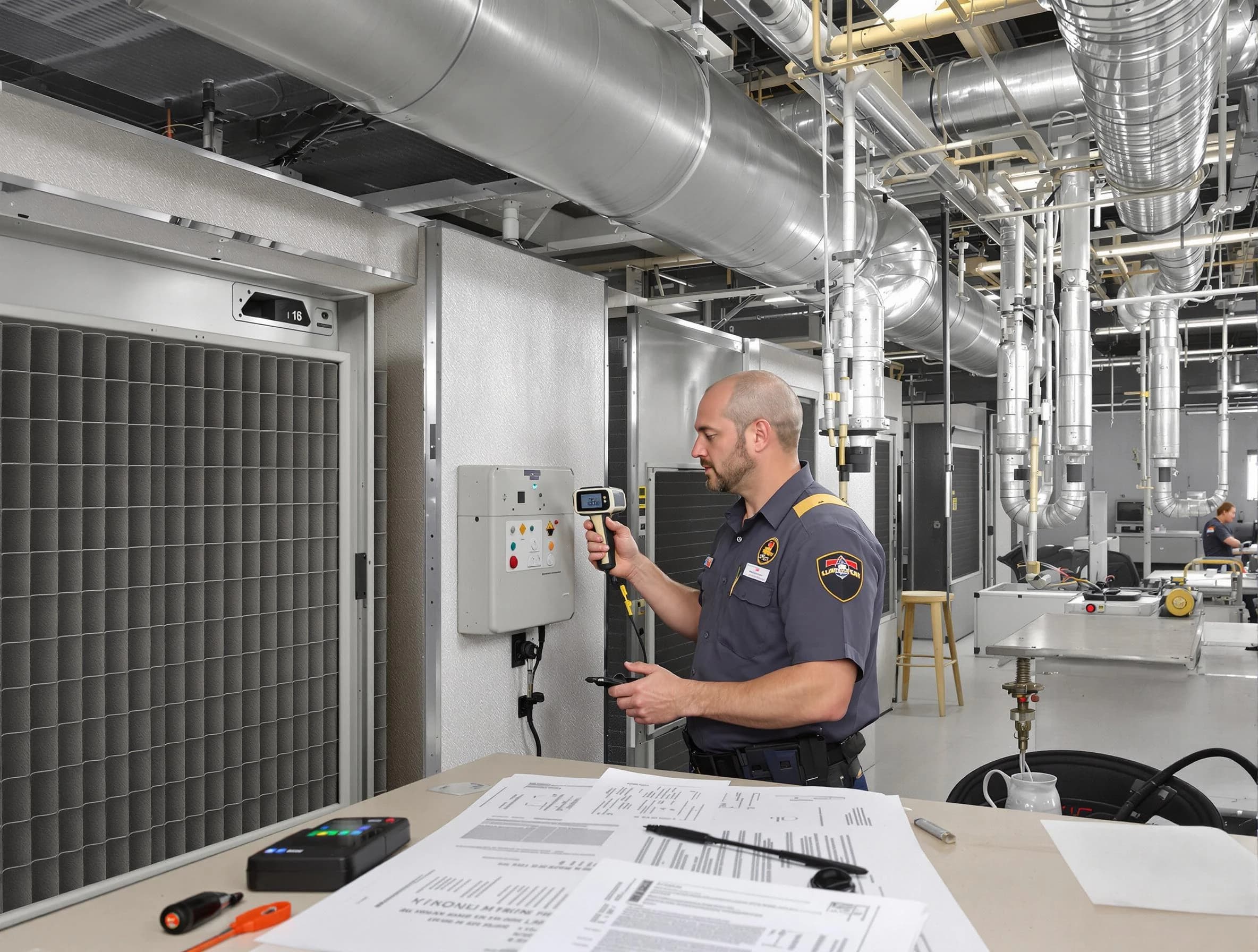 Professional filter system inspection by Mount Pleasant Air Duct Cleaning in Mount Pleasant