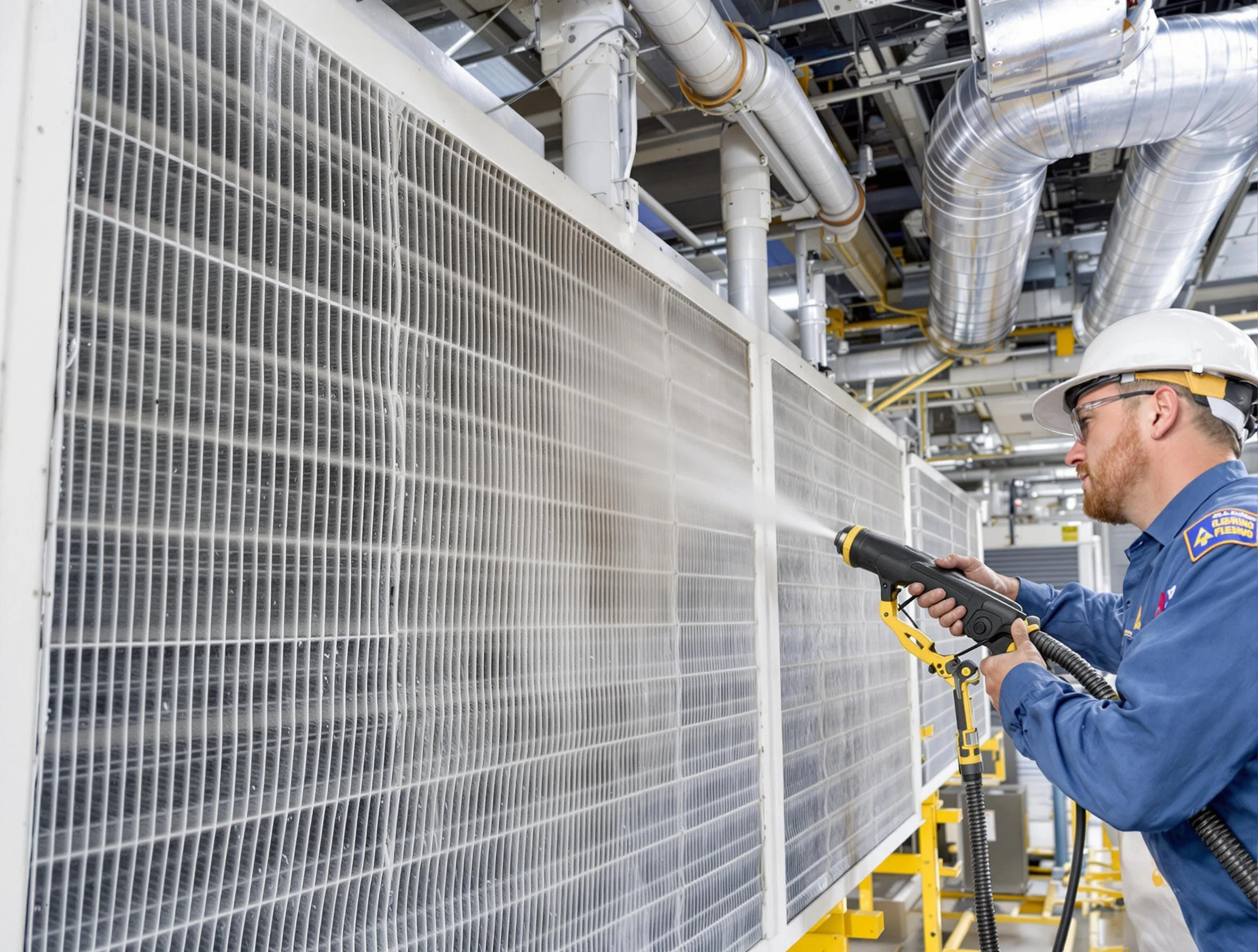 Professional commercial coil cleaning by Mount Pleasant Air Duct Cleaning in Mount Pleasant
