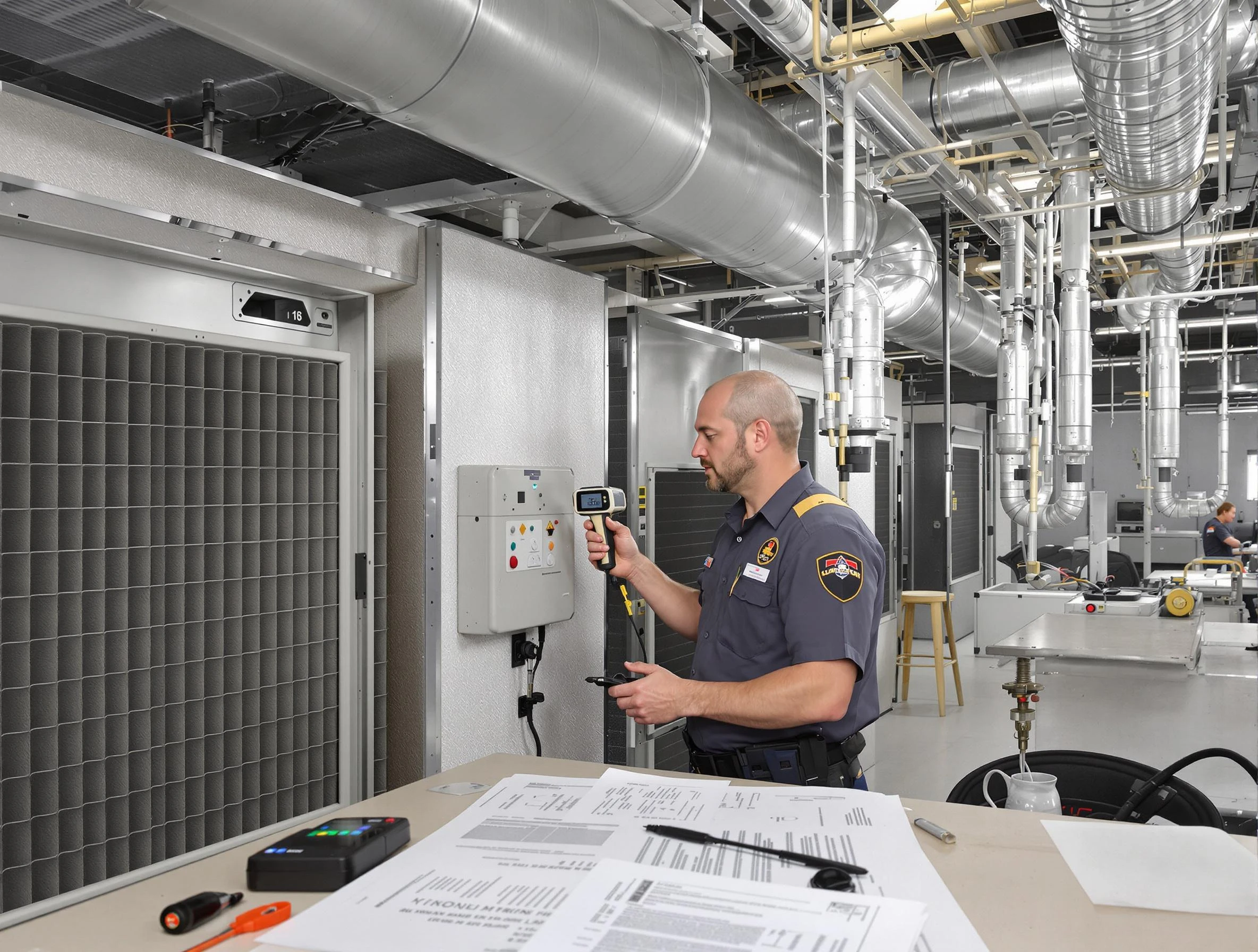 Professional filter system inspection by Mount Pleasant Air Duct Cleaning in Mount Pleasant